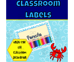 Under the sea basic labels pattern edition