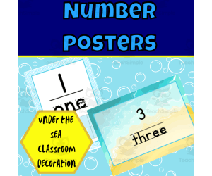 Under the sea number posters