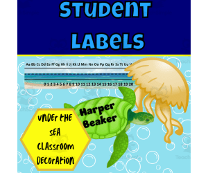 Under the sea student labels