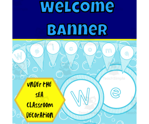 Under the sea welcome banner wave edition