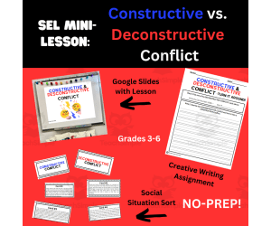 Understanding Conflict- SEL Lesson | Grades 3, 4, 5, and 6
