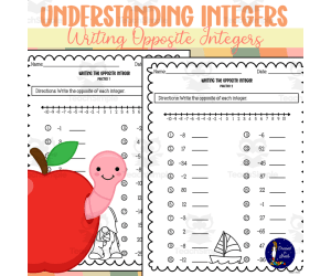 Understanding Integers: Writing Opposite Integers
