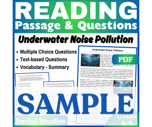 Underwater Noise Pollution: SAMPLE Social Studies Reading Passage