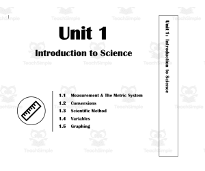 Unit 1 - Binder Divider, Study Guide, Test, and Recovery Quiz