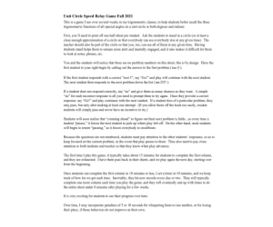 Unit Circle Speed Relay Game