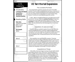 United States Expansion Reading Packet