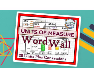 Units of Measure Word Wall