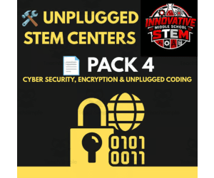 Unplugged STEM Stations Pack 4: Cyber Security & Logic (Grades 4–8)