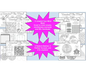 Unwind Your Mind SEL Activity Mats