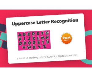 Uppercase Letter Recognition Digital Assessment