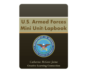 U.S. Armed Forces - Mini Unit & Lapbook