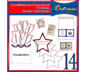 U.S. Constitutional Amendment Fourteen Interactive Foldable Booklets - EBOOK