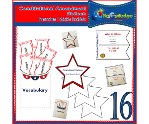 U.S. Constitutional Amendment Sixteen Interactive Foldable Booklets - EBOOK