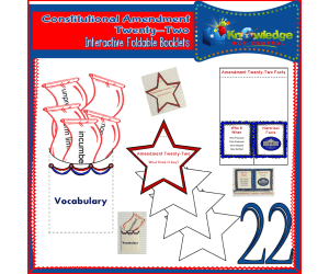 U.S. Constitutional Amendment Twenty-Two Interactive Foldable Booklets - EBOOK
