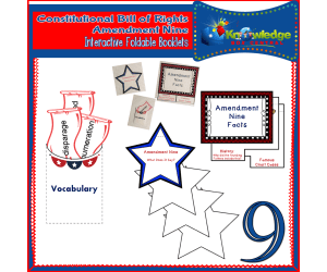U.S. Constitutional Bill of Rights: Amendment Nine Interactive Foldable Booklets - EBOOK