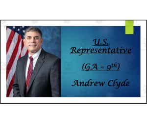 U.S. Representative Andrew Clyde (GA - 9th) BIO PPT