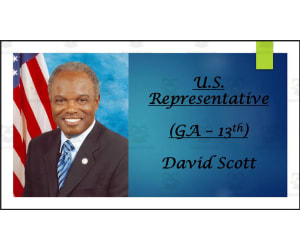 U.S. Representative David Scott (GA - 13th) BIO PPT