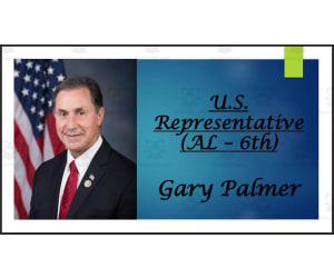 U.S. Representative Gary Palmer (AL - 6th) BIO PPT