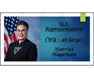 U.S. Representative Harriet Hageman (WY: at-large) BIO PPT