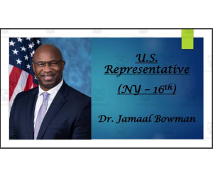 U.S. Representative Jamaal Bowman (NY - 16th) BIO PPT