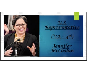 U.S. Representative Jennifer McClellan (VA - 4th) BIO PPT