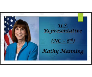 U.S. Representative Kathy Manning (NC - 6th) BIO PPT
