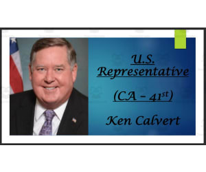 U.S. Representative Ken Calvert (CA - 41st) BIO PPT