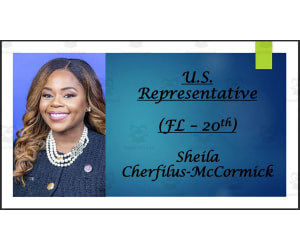 U.S. Representative Sheila Cherfilus-McCormick (FL - 20th) BIO PPT