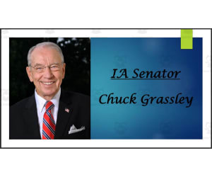 U.S. Senator Chuck Grassley (IA) BIO PPT