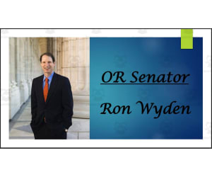 U.S. Senator Ron Wyden (OR) Biography PowerPoint