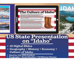 US State Presentation on Idaho