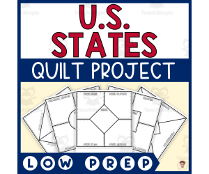 U.S. States Project-Based Learning (Quilt Research Project and Craft)