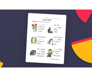 Using Is Am Are Worksheet