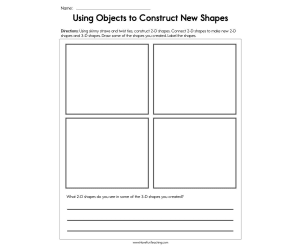 Using Objects to Construct New Shapes Worksheet