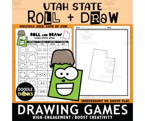 Utah Roll and Draw Interactive Dice Game | Creative State Activity