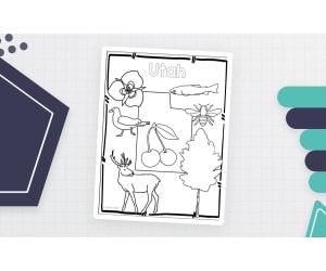 Utah State Symbols Clip Art