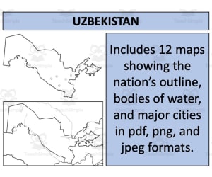 Uzbekistan Map Resources