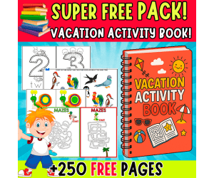 VACATION ACTIVITY BOOK | SUPER FREE PACK