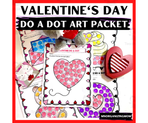 Valentine Day Do A Dot Art Packet