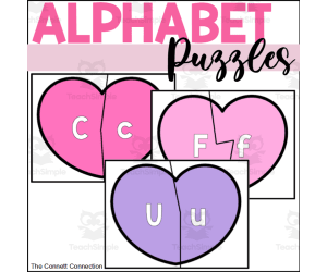 Valentine's Day Alphabet Puzzles