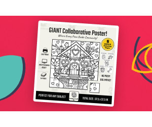 Valentine's Day Collaborative Poster Heart Treehouse Art K-5