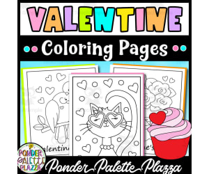 Valentine's Day Coloring pages - Set 4