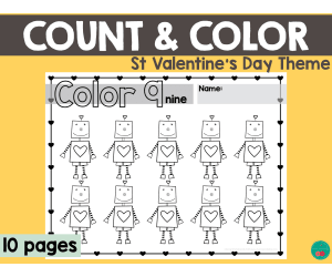 Valentine's Day Count & Color