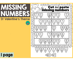 Valentine's Day Missing Numbers