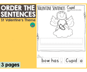 Valentine's Day Order The Sentences