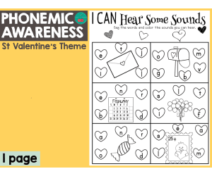 Valentine's Day Phonemic Awareness