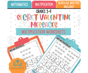 Valentine's Day Secret Multiplication Messages