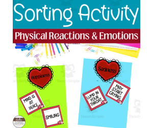 Valentines Day Sorting Activity-- Physical Responses and Emotions