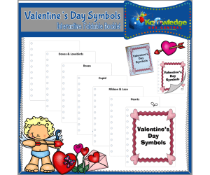 Valentine's Day Symbols Interactive Foldable Booklet – EBOOK
