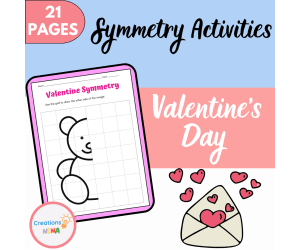 Valentine's Day Symmetry Activities.